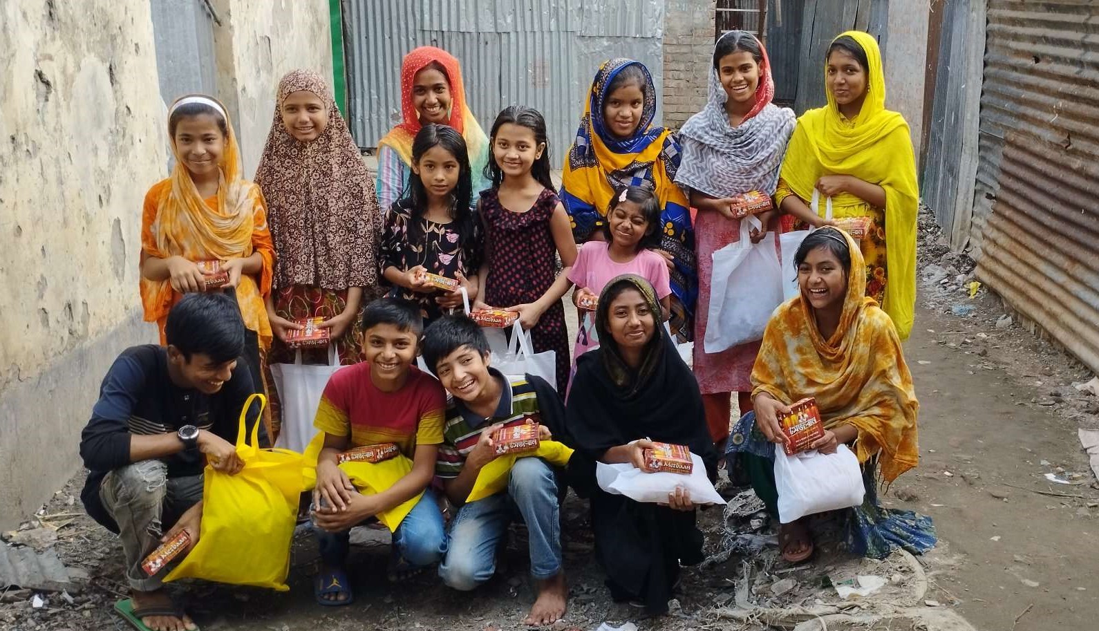 Kids in Mohakhali received eid dresses and iftaar