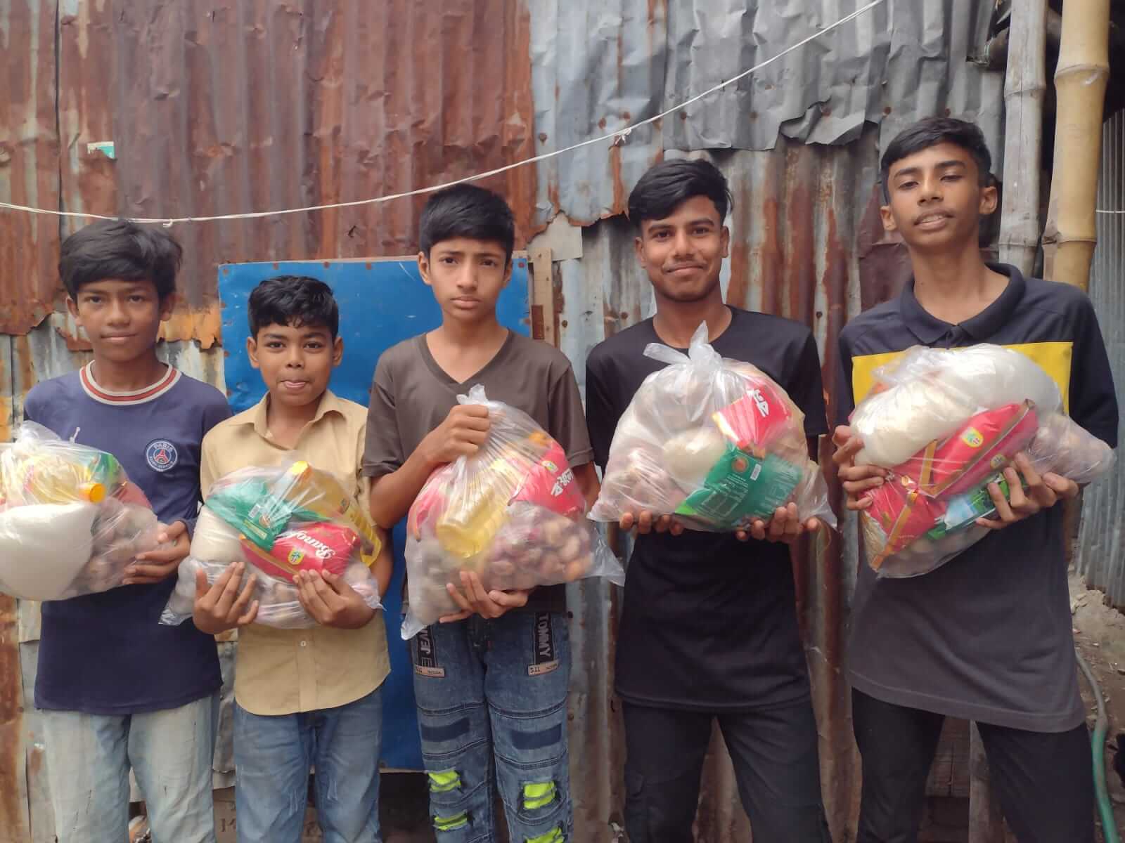 Kids in Mohakhali received eid gifts (Rakib Molla, Yeasin, Arman, Shakil, Kabir)