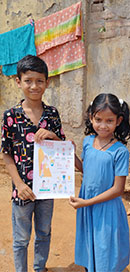 Kids in Mirpur participated in the heatstroke awareness program