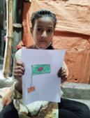 Sanjida made a drawing for Independence day