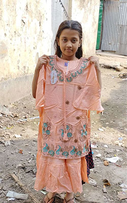 Farzana received eid dress