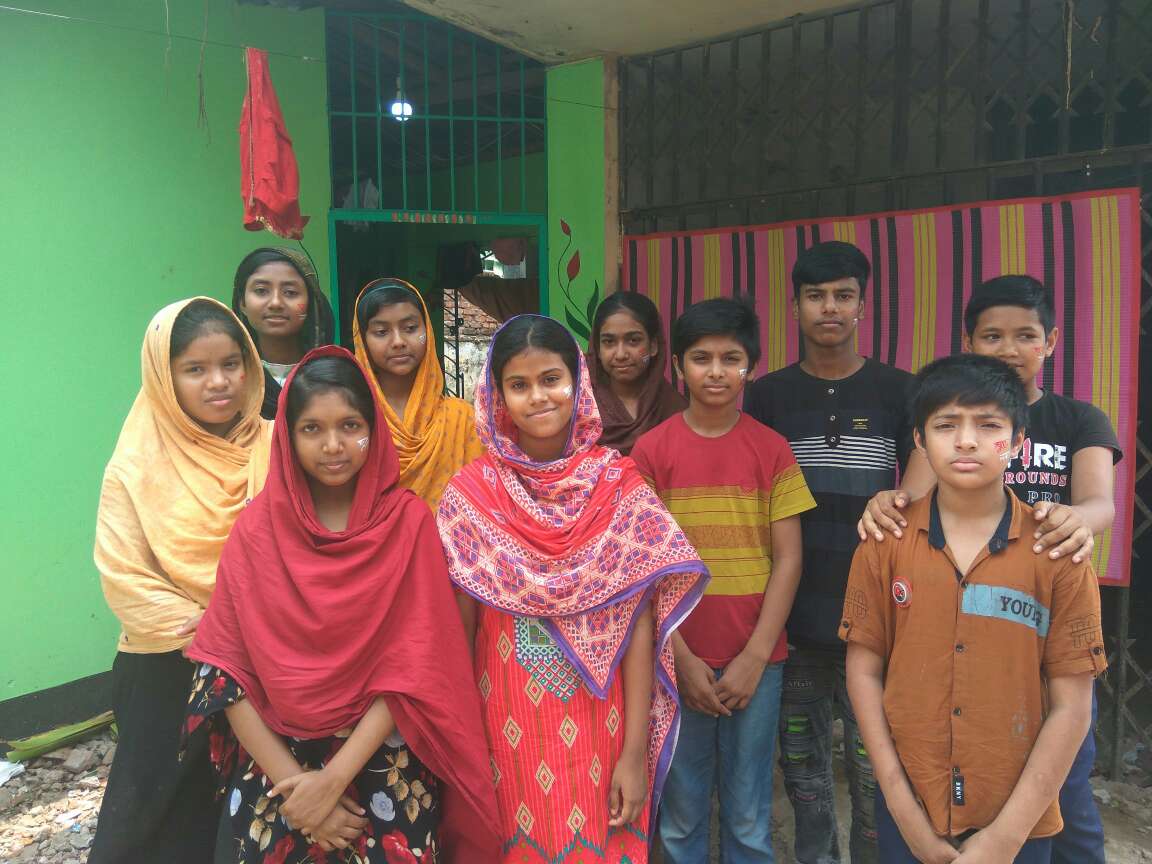 Our sponsored kids in Mohakhali attended the Bengali new year event 2