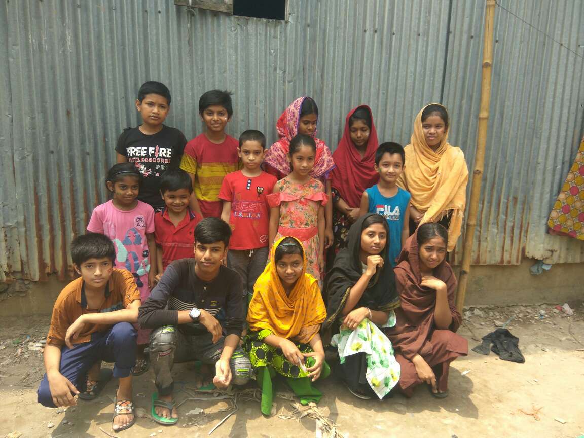 Our sponsored kids in Mohakhali attended the Bengali new year event