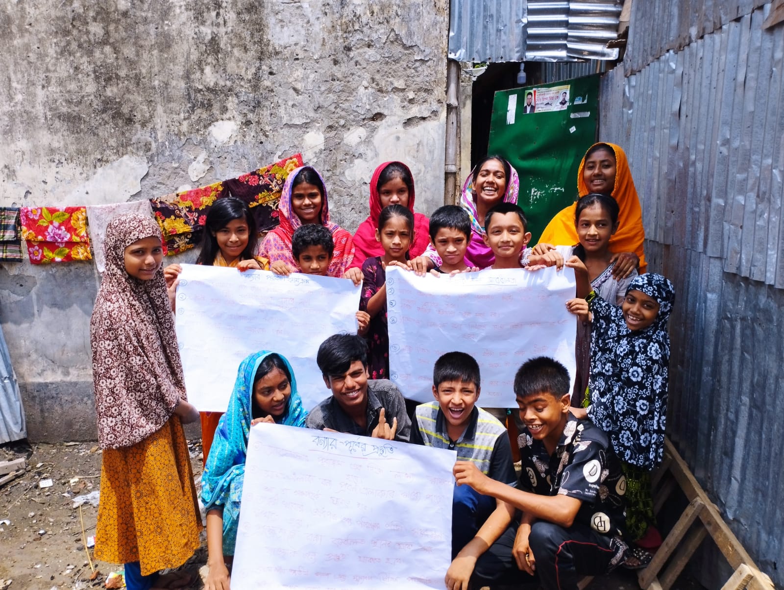 Children in Mohakhali participated in flood safety program