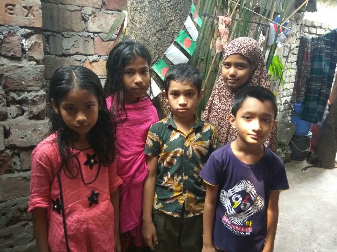 Children in Mohakhali celebrating Independence Day 1