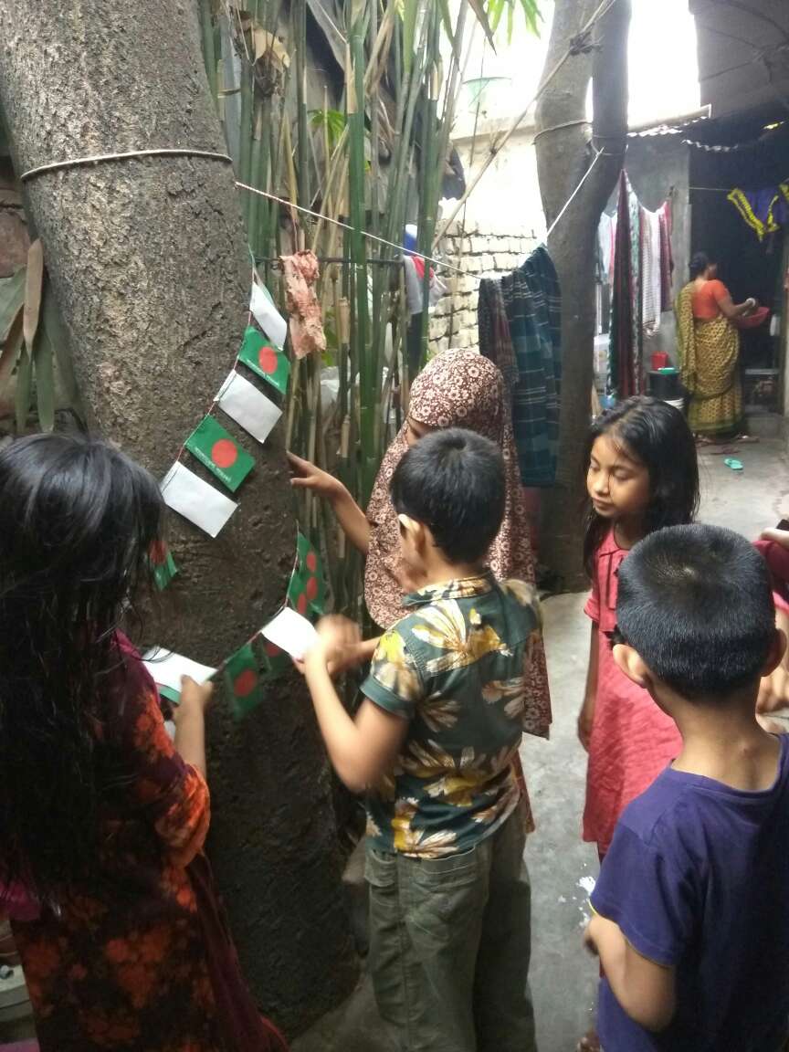 Children in Mohakhali decorated their neighborhood 2