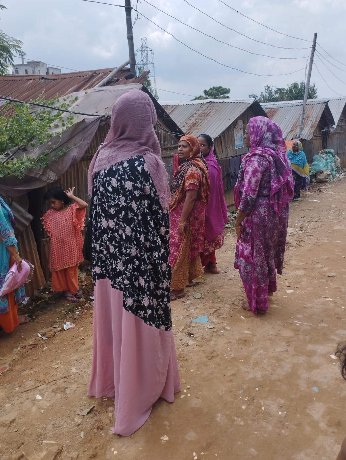 Ms. Nadira visited Mirpur 12 slum
