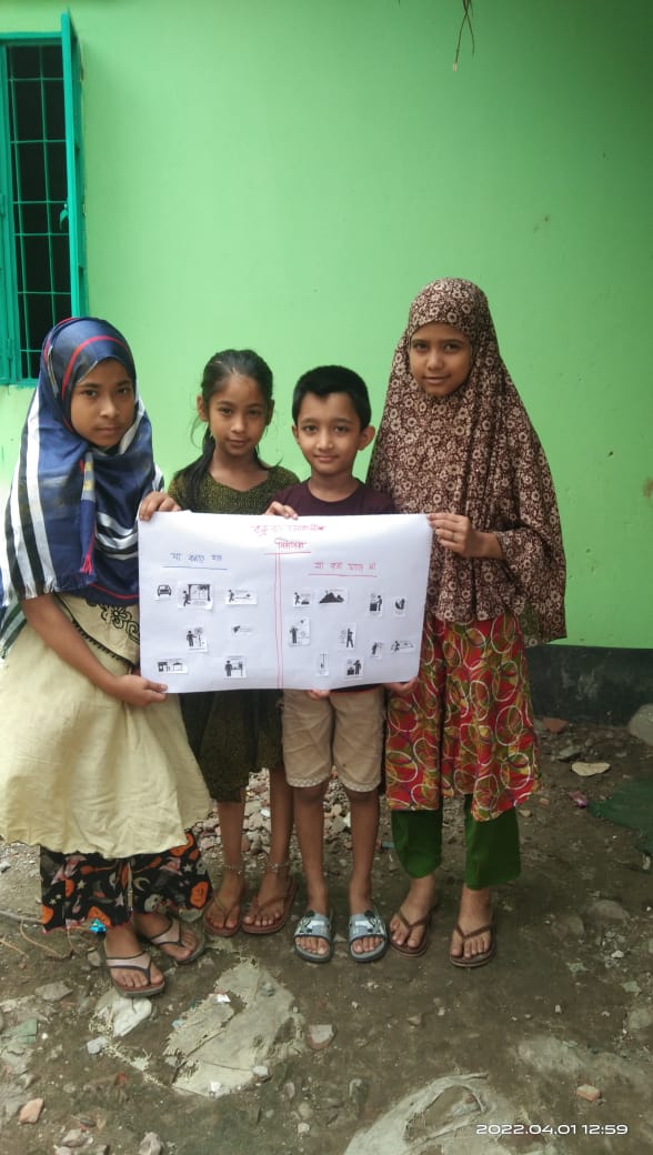 Kids in Mohakhali made posters on thunderstorm 2