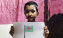 Abdullah made a drawing for Independence day