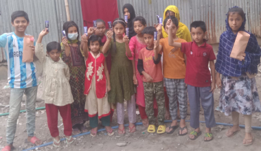 Children in Mohakhali received prizes