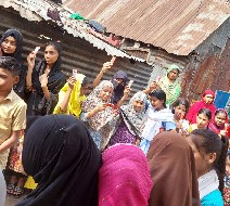 Children in Mohakhali received chocolates from Mr. Evan Islam