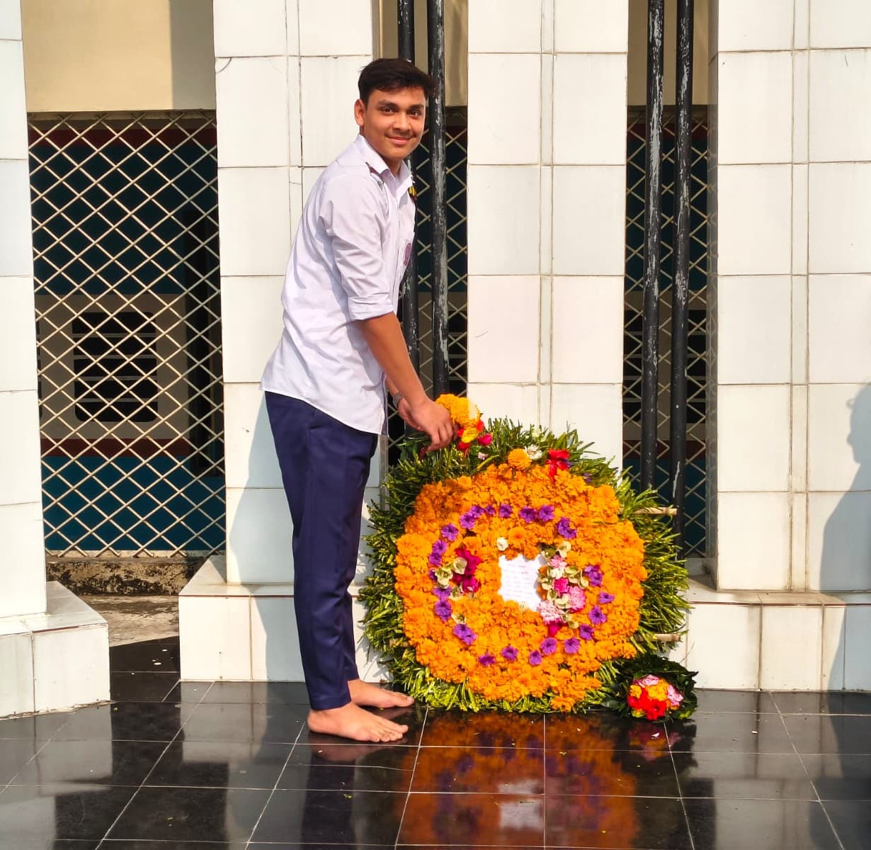 Dipto participated in the international mother langauge day program