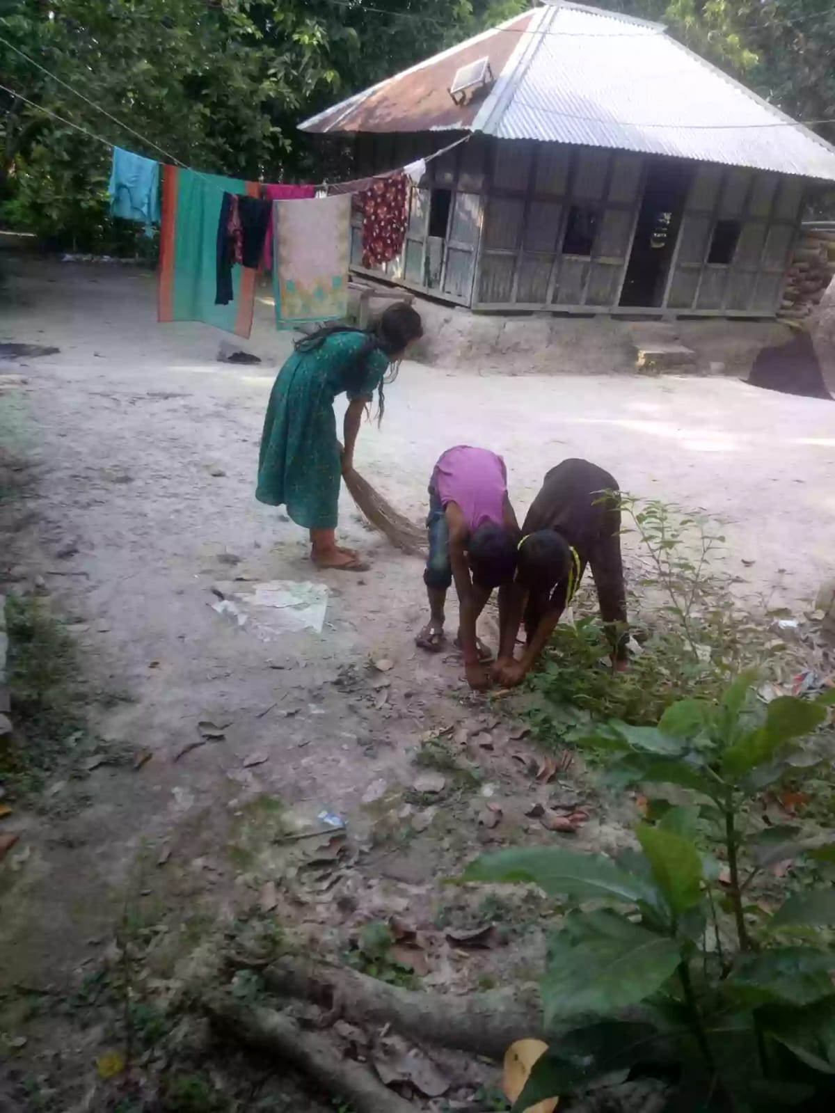 Farzana Akter Cleaning his Neighborhood to Prevent Dengue