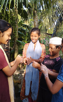 Farzana participated in our global handwashing day program