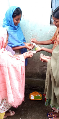 Nayema participated in our global handwashing day program
