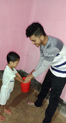 Shrabon participated in our global handwashing day program