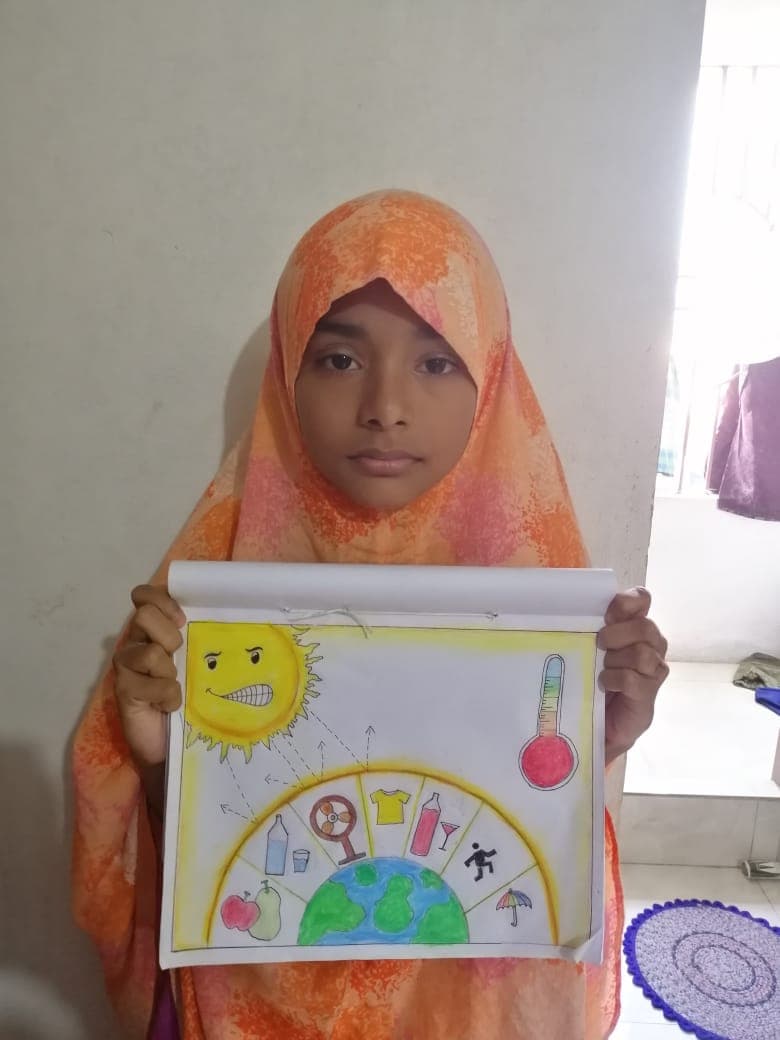 Subhe participated in heat wave awareness program