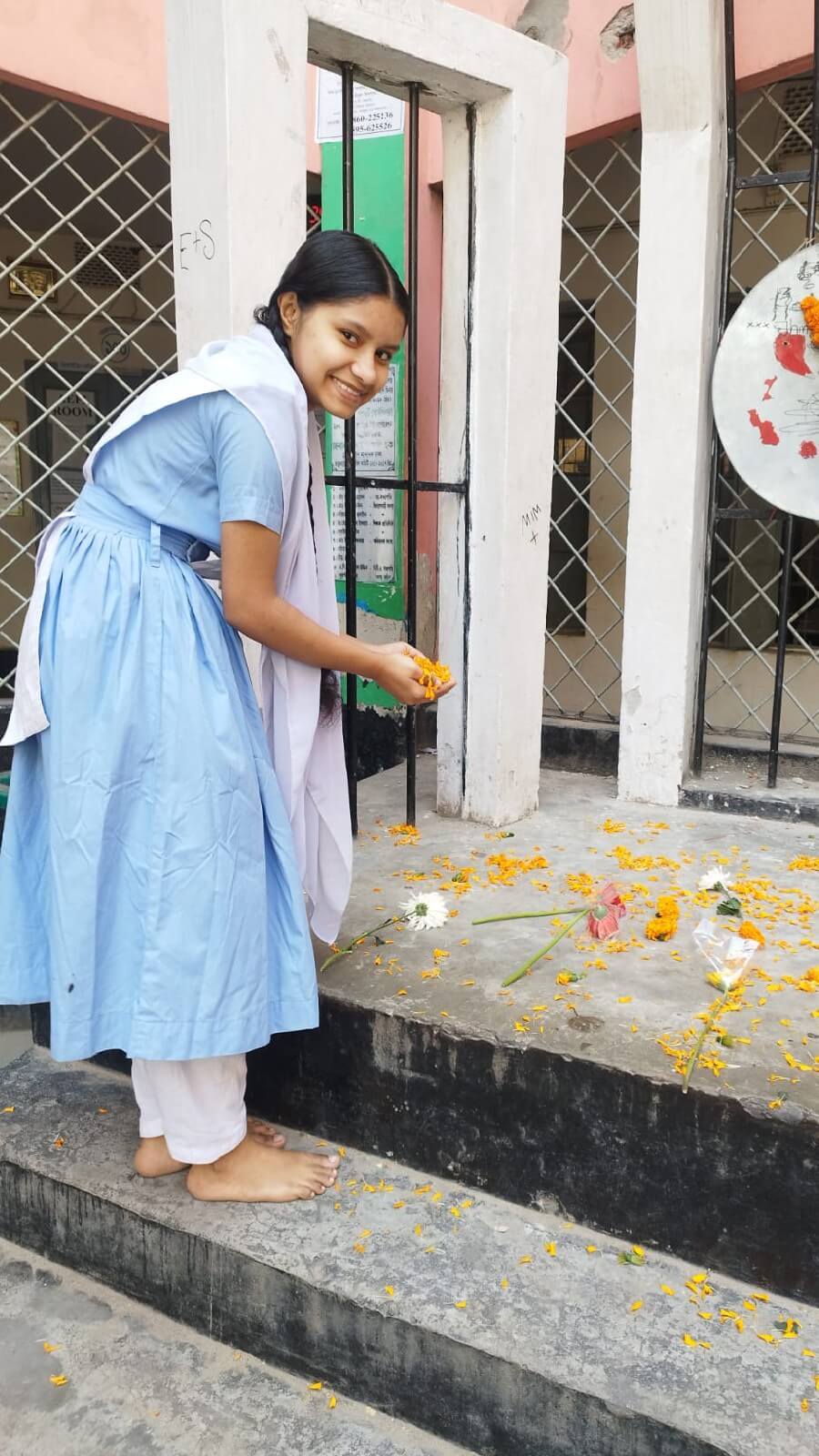 Henna participated in the mother language day program