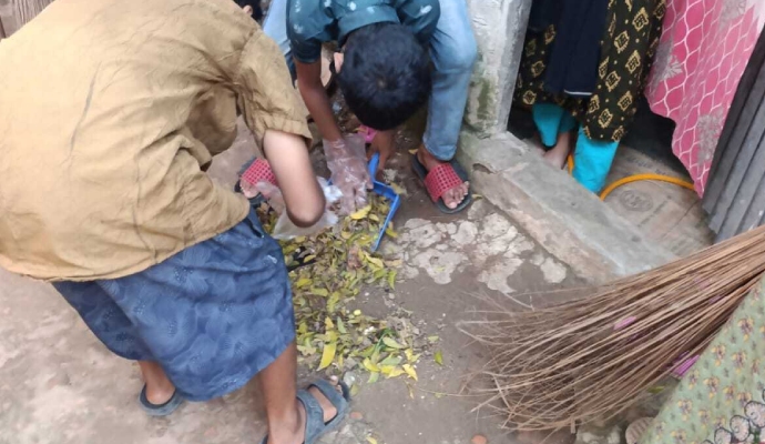Rifat and Abdur participated in the cleaning