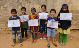 Kids in Mirpur drew the national memorial 