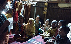 Kids in Mirpur learning about heatstroke