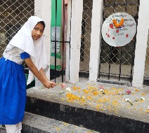 Maria participated in the mother language day program