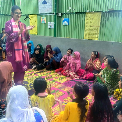  Kids in Mirpur participated in the menstrual health awareness program