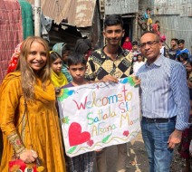 Ms. Afsana Baig and Dr. Abdur Baig with their sponsored children