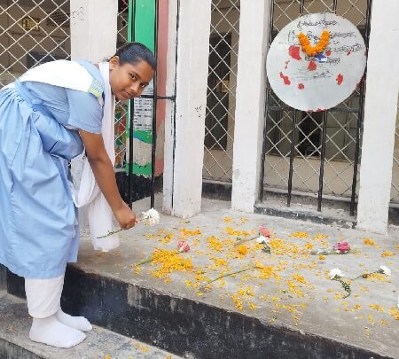 Munni participated in the mother language day program