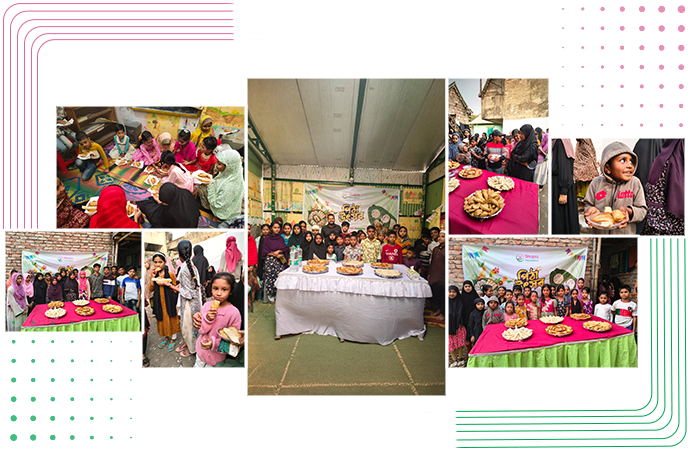 Shapla foundation kids celebrating pitha utshob 2026