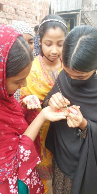 Girls in mohakhali celebrated bengali new year