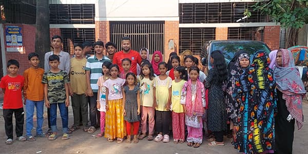 Kids in Mohakhali participated with Evan Islam