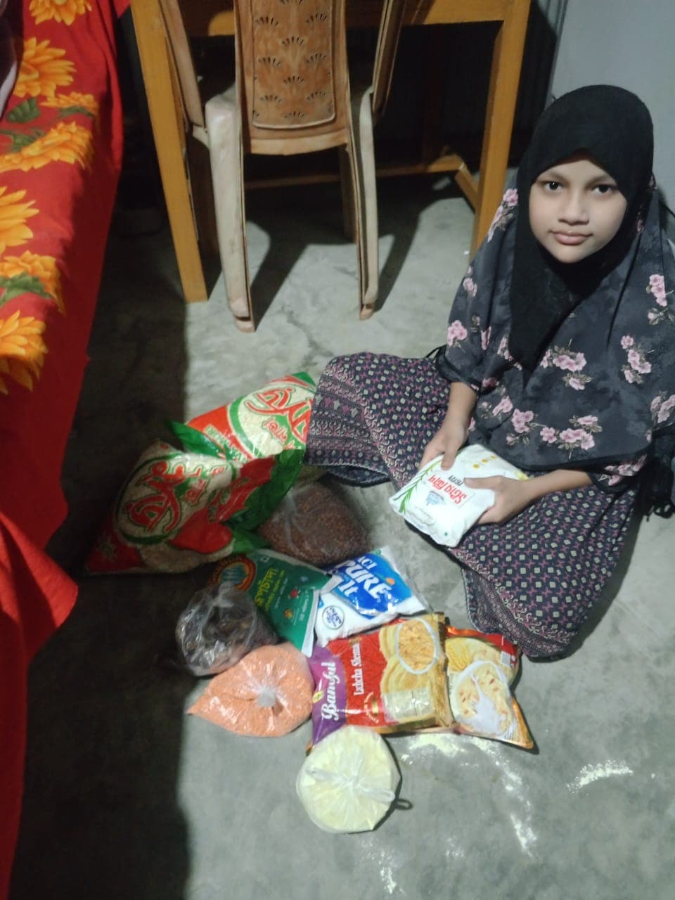 Ahona received ramadan food package and iftar