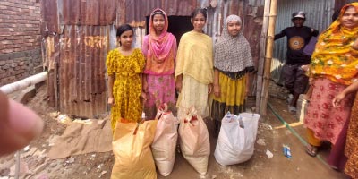 Ayesha Fatema Synthia and Shirin got the ramadan groceries