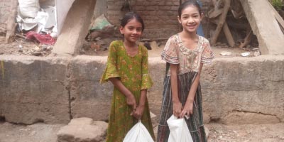 Sadia and Jannat got ramadan groceries