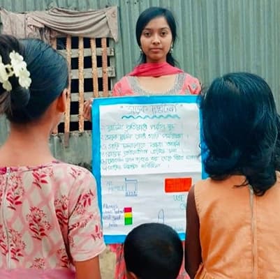 Preeti's road safety awareness activity