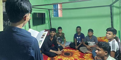 Kids in Mohakhali participated in our reading circle