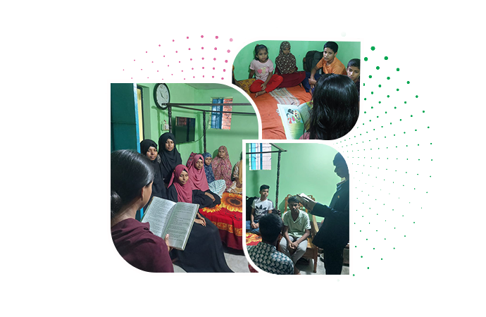 Collage Shapla reading-circle