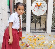 Sumona participated in the mother language day program