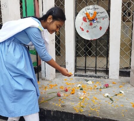 Sweety participated in the mother language day program