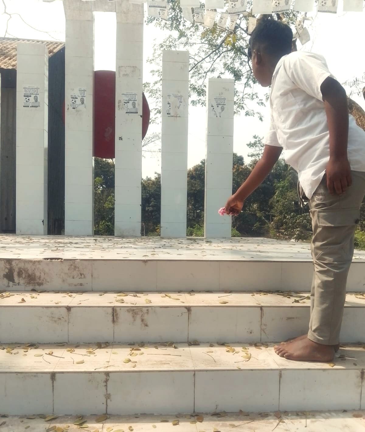 Tousif participated in the mother language day program