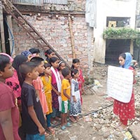 Kids in Mohakhali participated in viral fever awareness program