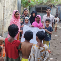 Children in Mohakhali Participated in the Anti-human Trafficking Program 2