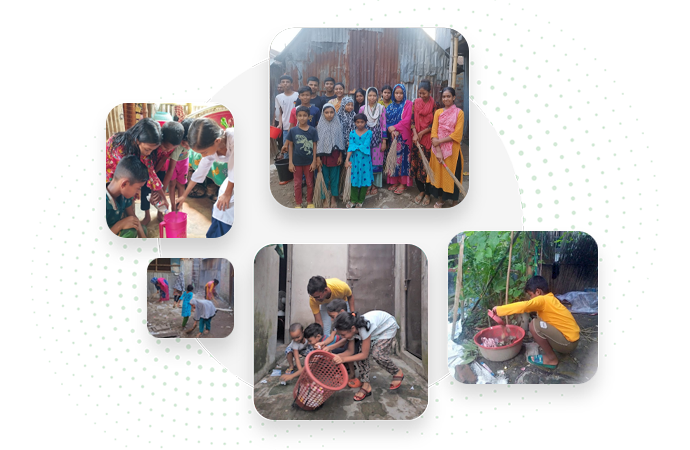 Community Cleaning to Prevent Dengue
                      