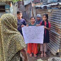 Fatema, Marufa, Synthia, and Rakib Molla Participated in the Anti-human Trafficking Program