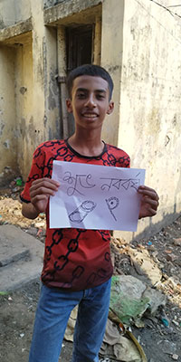 Kabir made a poster for noboborsho