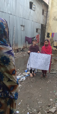 Lamia and Munni Participated in the Anti-human Trafficking Program