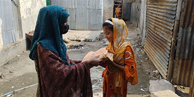 Lamia received eid dress