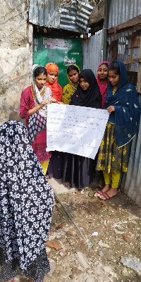 Lima Nasrin Moushumi Rabeya Suma And Jui Teaching The Rules Of Personal Hygiene