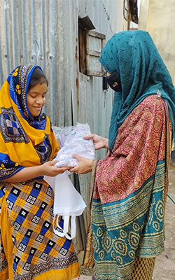 Nasrin received eid dress